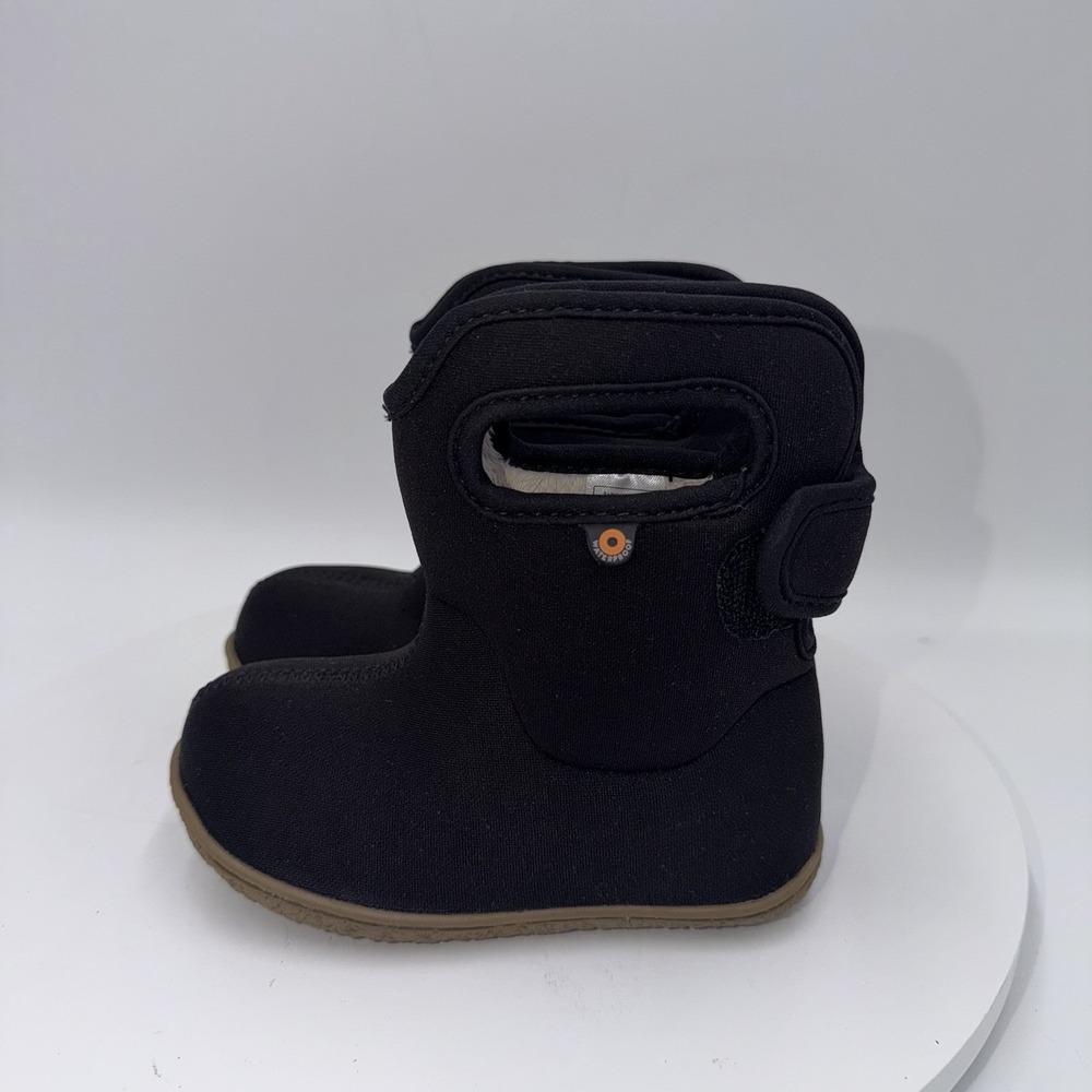 BOGS Baby BOGS II Insualted Boots Infants Size 8 Pull On Black Winter Rain